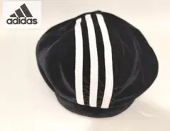 adidas アディダス ベロア ベレー帽 BLK JPL 良好