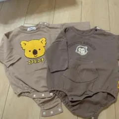 長袖 ロンパース 2点セット 70