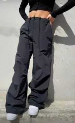 シャガデリック　ナイロンパラシュートパンツ　ブラック