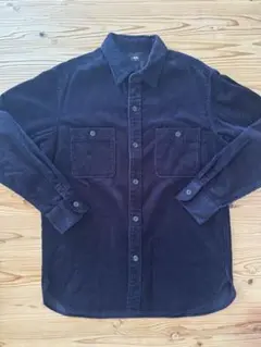 UNIQLO ユニクロ コーデュロイシャツ ダークネイビー XL