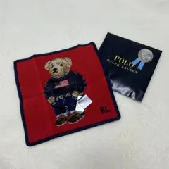 【新品】POLO RALPH LAUREN シェニール織 ハンカチ ポロベア