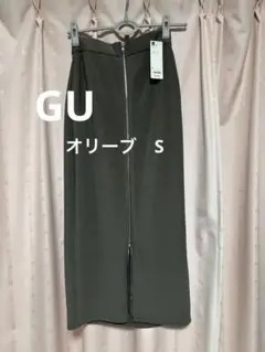 GU フロントジップナロースカート S 　 タグ付き