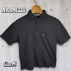 ✅️INTERMEZZO ポロシャツ ブラック Mのサムネイル