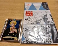 ONE PIECE サンジ ステータスカード、手拭い