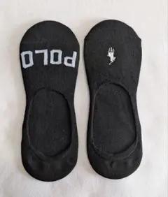 ポロラルフローレン POLO 紳士 スニーカーソックス 2足 ブラック