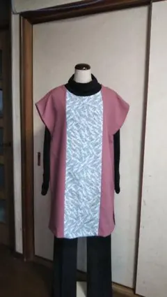 着物リメイク ロングチュニック