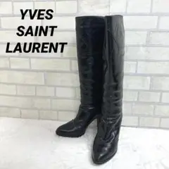 【良品】イヴサンローラン・ロングブーツ・黒・レザー・23cm相当 2025年最新】Yves Saint Laurent ロングブーツの人気アイテム