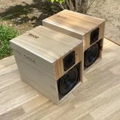 10㎝2wayバスレフ自作スピーカー　ワイン箱材仕様のサムネイル