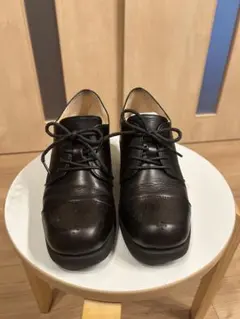 あしながおじさん レースアップシューズ ブラック 24.5cm