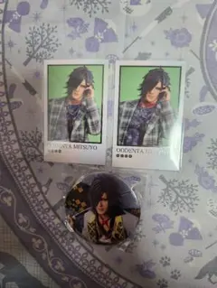 刀ミュ　大典太光世　江おんすていじ　ふぉとカード　ドームシティコラボ　缶バッジ