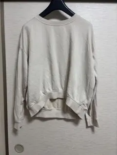 H&M トレーナー　アイボリー　L