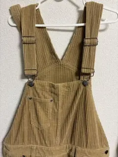 ベージュ コーデュロイ オーバーオール　7000→5000円