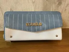 EOULEUR 長財布 ブルー ストライプのサムネイル