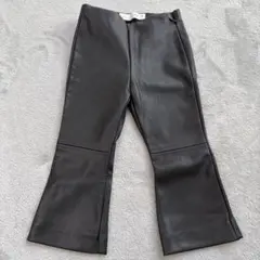 ZARA レザーフレアパンツ