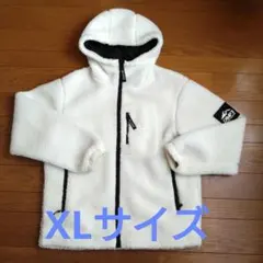 ホワイト フード付きボアジャケット
