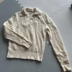 UNIQLO ユニクロ　プレミアムラムポロセーター　L