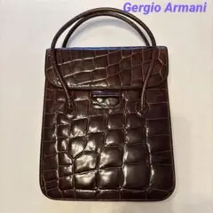 Giorgio Armani ジョルジオアルマーニ　バッグ革　クロコダイル