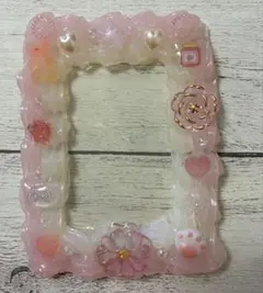 ハンドメイド 硬質ケース デコ 핑크