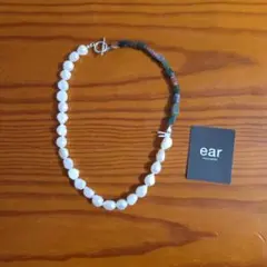 ear PAPILLONNER　淡水パールと天然石のネックレス