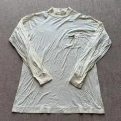【希少】クロコダイル ロンT モックネック 刺繍ロゴ 黄 Mのサムネイル