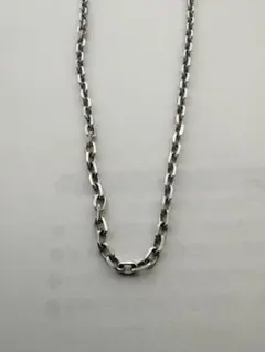925刻印 ヴィンテージシルバーネックレス 幅約4mm あずきチェーン 50cm