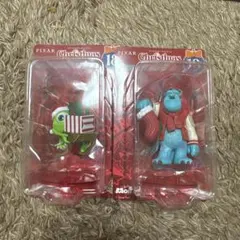 Disney　クリスマスオーナメントくじ　サリーとマイクのセット売り