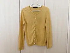 MACPHEE リネンカーディガン イエロー