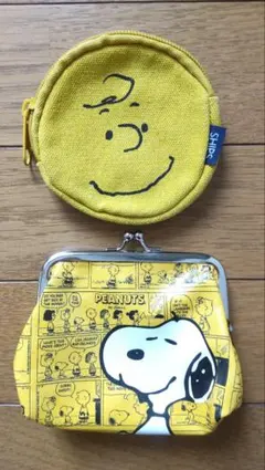 美品★PEANUTS★スヌーピー★チャーリーブラウン★コインケース★がま口★小銭
