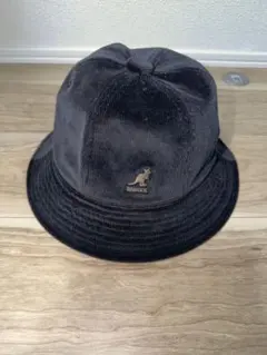 KANGOL カンゴール コーデュロイ バケットハット 黒 Lサイズ