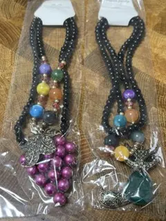 カラフルビーズのネックレス