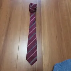 赤系　ワインレッド　ピンク　紺　ストライプ　ネクタイ