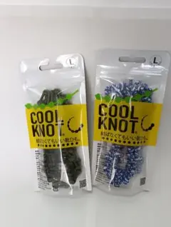 COOL KNOT L 緑・青 2色セット　結ばなくていい靴紐　クールノット