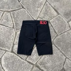 00s SWAGGER ナイロンショーツ　裏原　ハーフパンツ　無地　ブラック