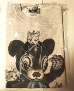 ボリス雑貨店　ヒグチユウコ　半袖スウェット　Tシャツ　3ギュスと黒いクマ