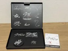 StrayKidsファンクラブ特典 コンパクトミラー カードケース ピンバッジ他