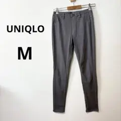美品 UNIQLO M グレー ウルトラストレッチレギンスパンツ レギパン