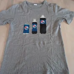 Pepsi ピクセルアート Tシャツ 半袖 グレーのサムネイル