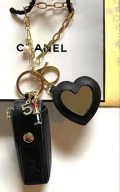 シャネル ムエット ★ L-4リップケースミラー付バッグチャーム（キーホルダー）