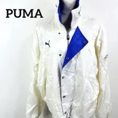 【PUMA】90sヒットユニオン製ナイロンセットアップ　白　短丈　裏地フリース