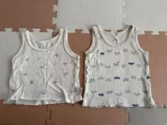 ミキハウス 肌着 80 タンクトップ 2枚セット 保育園 洗い替え