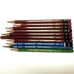 STAEDTLER & UNI鉛筆おまとめ☆6H〜Ｆ/10本のサムネイル