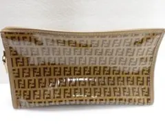 FENDIフェンディ ズッカ柄 セカンドバッグ クラッチバッグ PVC G8-A