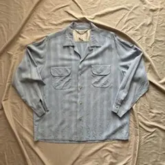 1950年代　オンブレ　オープンカラーシャツ