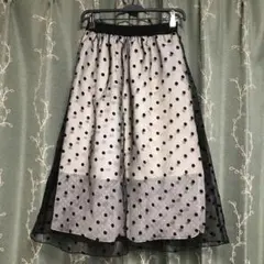 [24時間限定値下げ]ミコアメリ スカート 水玉 シアー タグ付き 未使用のサムネイル