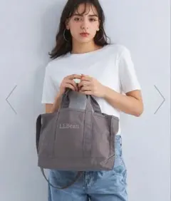 【別注】<L.L.Bean>グローサリー トートバッグ <Mサイズ>　グレー