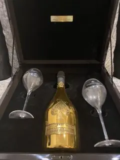 ARMAND DE BRIGNAC BRUT ゴールド 箱・グラス付き - メルカリ