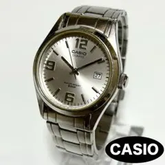 【新品電池】CASIO QZ デイト シルバー ヴィンテージ メンズ 時計 稼働のサムネイル