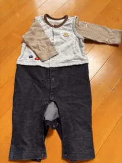 ロンパース・カバーオール 95cm未満 グレー・ネイビー