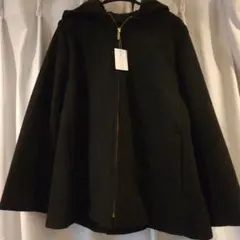 新品未使用earth music&ecology フード付きコート M ブラック