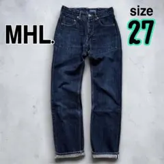 【MHL.】日本製CANTON OVERALLS サイズ27 デニム　ジーンズのサムネイル